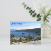 De Smaragdgroene Baai van Tahoe- van het meer Briefkaart (Staand voorkant)