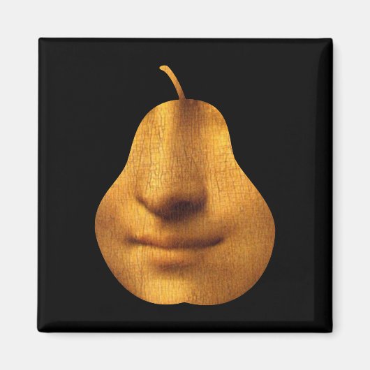 De Smile Square Magnet van Mona Lisa Magneet (Voorkant)