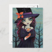De Smirking Fox Witch en het Red Fox Briefkaart (Voorkant / Achterkant)