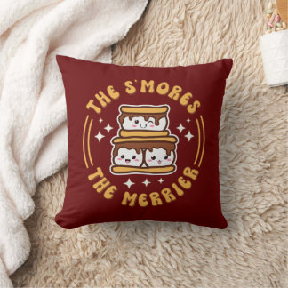 De S'mores De Merrier Grappige Kawaii Camping Gift Kussen