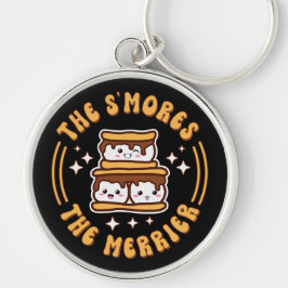 De S'mores De Merrier Grappige Kawaii Camping Gift Sleutelhanger
