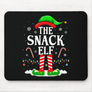 De Snack Elf Kerstmis Grappige Matching Familie Gr Muismat
