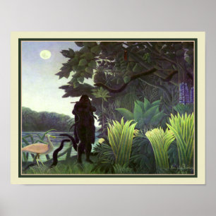 De Snake Charmer van Henri Rousseau Poster