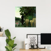 De Snake Charmer van Henri Rousseau Poster (Thuiskantoor)