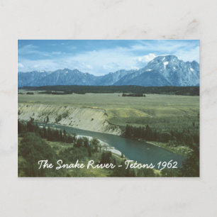 De Snake Teton-gebergte Wyoming Briefkaart