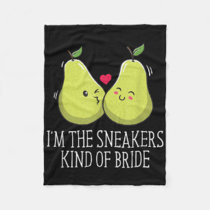 De Sneakers Soort Bruid Trouwen Grappige Toekomst Fleece Deken
