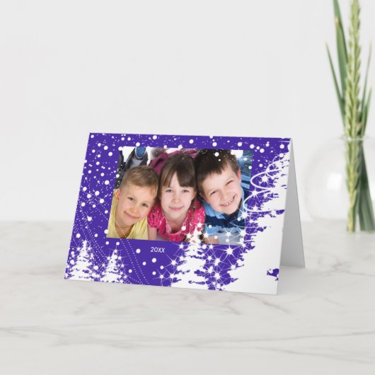 De sneeuw Behandelde Kaart van de Foto van (Voorkant)