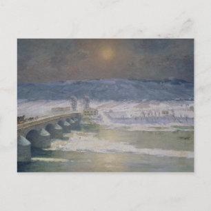 De sneeuw in de Auvergne, 1886 Briefkaart