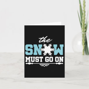De sneeuw moet gaan skiën snowboarden kaart