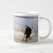 De sneeuw ontruimen jumbo mok (Rechts)