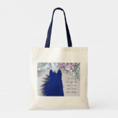 De sneeuwballende kerstwensen doorbreken tote bag (Achterkant)