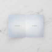 De sneeuwbeer gepersonaliseerde bossen bedankkaart (Binnen)