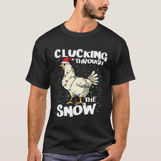 De sneeuwbeker van de kerstman t-shirt (Voorkant)