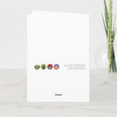 De sneeuwboom feestdagen kaart (Achterkant)