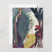 De sneeuwkoningin 1 briefkaart (Voorkant / Achterkant)