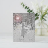 De sneeuwkoningin briefkaart (Staand voorkant)