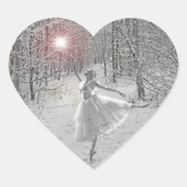 De sneeuwkoningin hart sticker