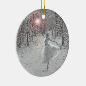 De sneeuwkoningin keramisch ornament (Rechts)