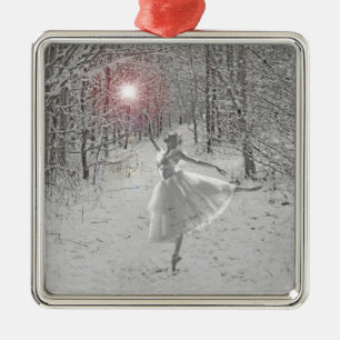 De sneeuwkoningin metalen ornament