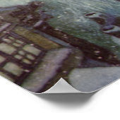 de sneeuwkoningin van Edmund Dulac Poster (Hoek)