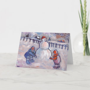 DE SNEEUWMAN FEESTDAGEN KAART