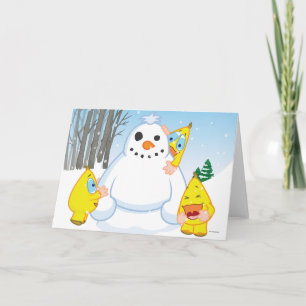 De Sneeuwman van Zingoz Feestdagen Kaart