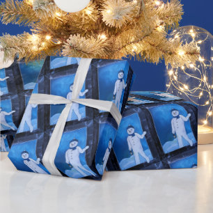 De sneeuwmannen ontsnapping Schilderij van Alfred Cadeaupapier