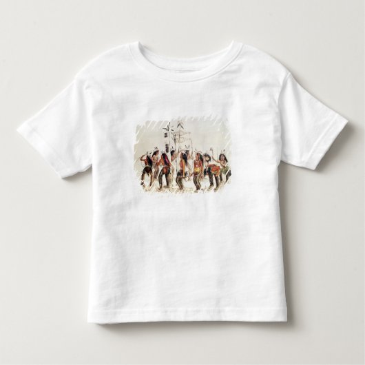 De sneeuwschoen dans kinder shirts (Voorkant)