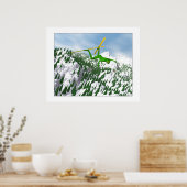 De sneeuwskier poster (Keuken)