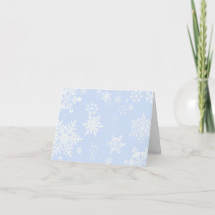 De sneeuwvlokken danken u kaarden bedankkaart