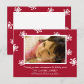 De Sneeuwvlokken van de amaryllis:: Het Briefkaart (Voorkant / Achterkant)