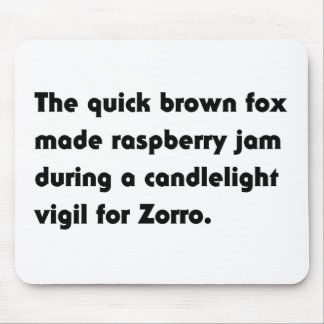 De Snelbruine Vos Maakte Frambozen... Pangram T-sh Muismat