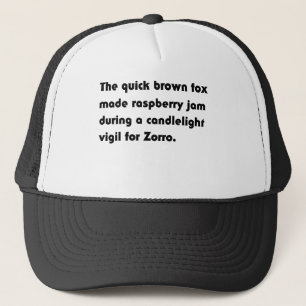 De Snelbruine Vos Maakte Frambozen... Pangram T-sh Trucker Pet