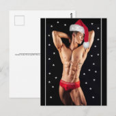 De snelste Hunks op de planeet! Kerstkerstman Briefkaart (Voorkant / Achterkant)