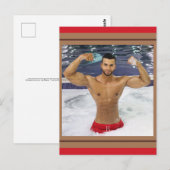 De snelste Hunks op de planeet! Tijd voor gelijkhe Briefkaart (Voorkant / Achterkant)