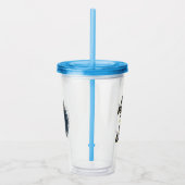 De snelste vader in Midden-Stad - wees snel of ben Acryl Drinkbeker (Rechts)