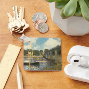 De snelwegbrug bij Argenteuil door Claude Monet Sleutelhanger