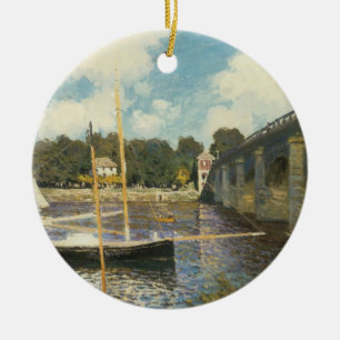 De snelwegbrug bij Argenteuil van Claude Monet Keramisch Ornament