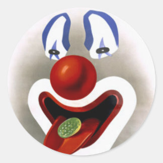 De Snoep Clown Ronde Sticker