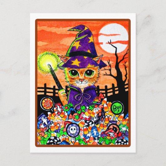 De snoepjes spellen briefkaart (Voorkant)