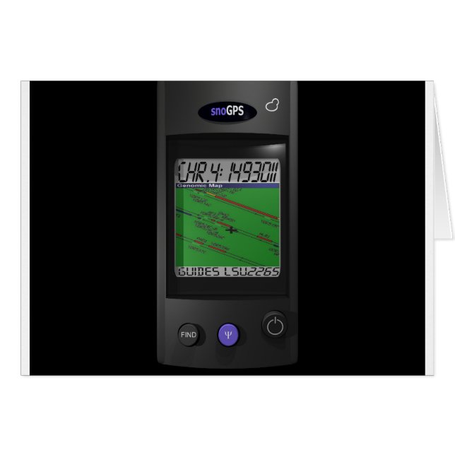 de snoGPS-kaart (Voorkant Horizontaal)