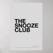 DE SNOOZE CLUB – Slaapkamer Muur Kunst