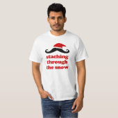 de snow grappige kerstman santa t-shirt (Voorkant volledig)
