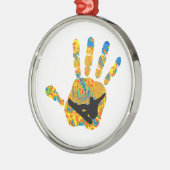 DE SNOWBOARDS-MANIER METALEN ORNAMENT (Links)