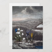 De snowdrop-kaart feestdagenkaart (Voorkant / Achterkant)