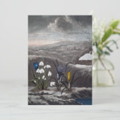 De snowdrop-kaart feestdagenkaart (Staand voorkant)