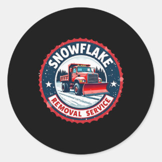 De Snowflake Removal Service van Trump is feesteli Ronde Sticker