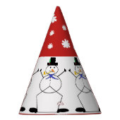 "De Snowman bevroeden" Kerstmis/Pet van de Birthda Feesthoedjes (Rechts)