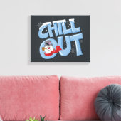 De Snowman™ bevuilen | Chill-out Canvas Afdruk (Insitu (Woonkamer))