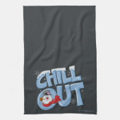 De Snowman™ bevuilen | Chill-out Theedoek (Verticaal)